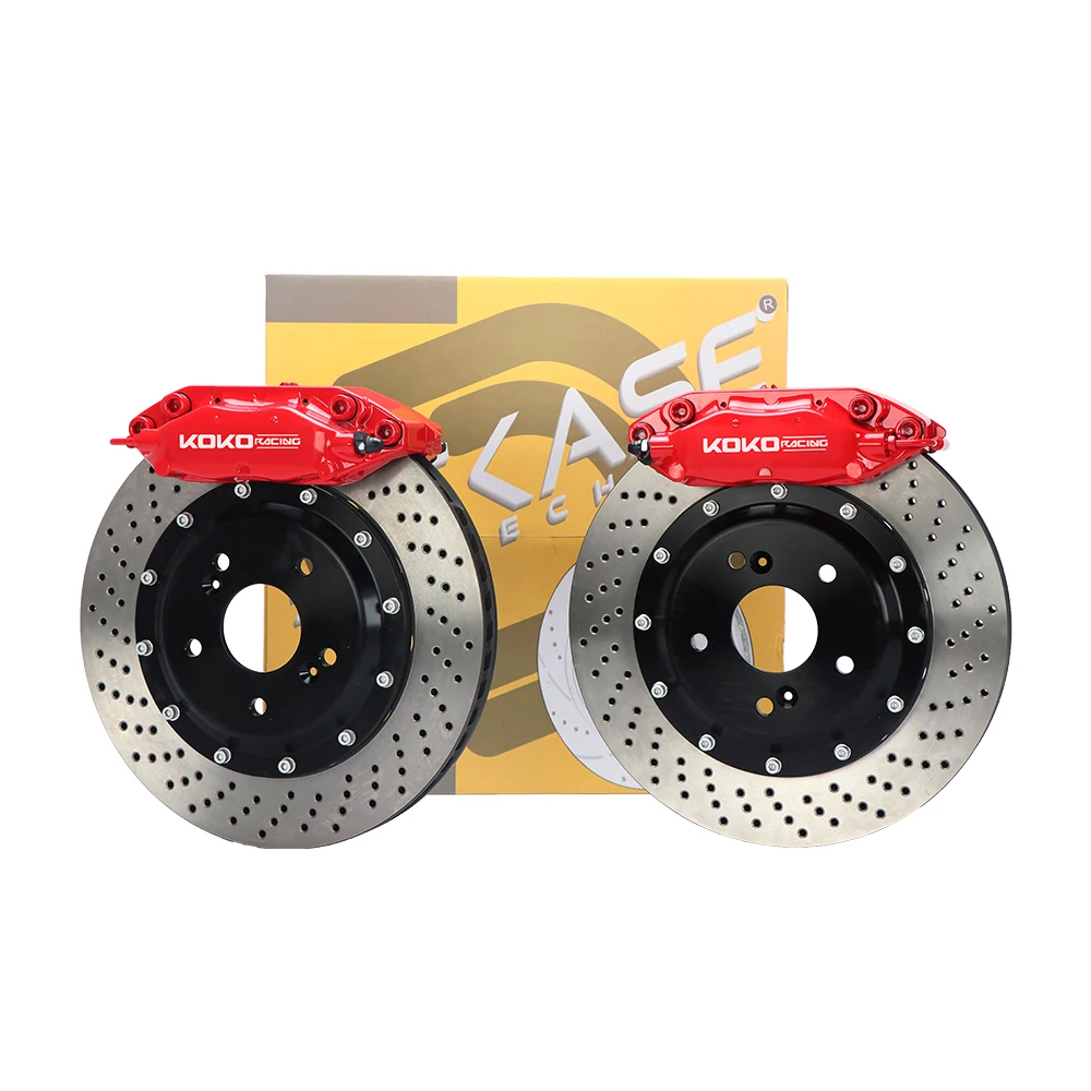 KOKO Racing High Performance Brake Kits 4 Piston Caliper Upgrade Brake System Fit for Nissan 200SX SEDAN