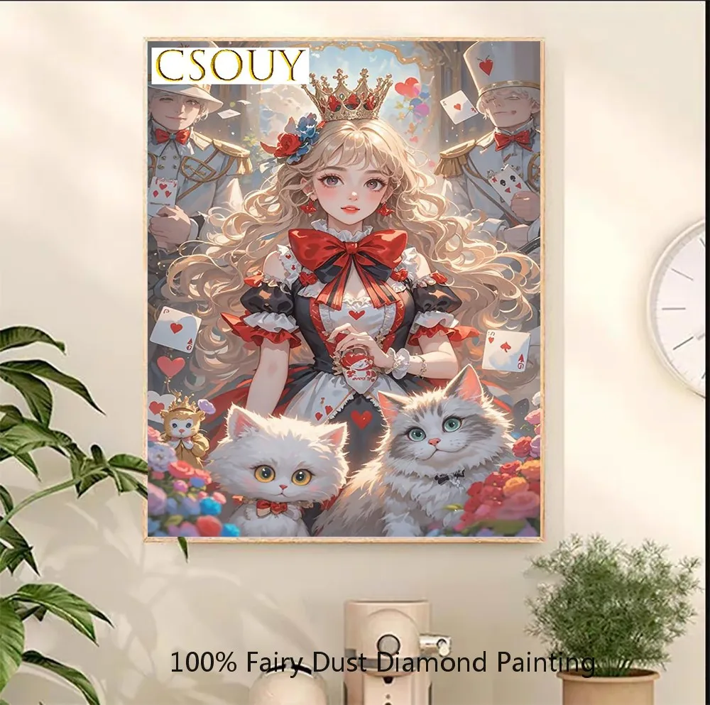 

Fantasy Fairy Tales Fairy Dust Full Square Diy Diamond Painting Cross Stitch Embroidery Mosaic Home Decor Needlework Crystal AB