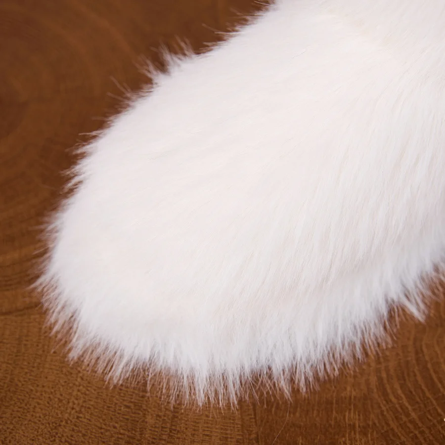 New faux fur booties slippers women's winter fluffy ankle boot shaggy indoor slipper for home ladies leopard slip on furry boots