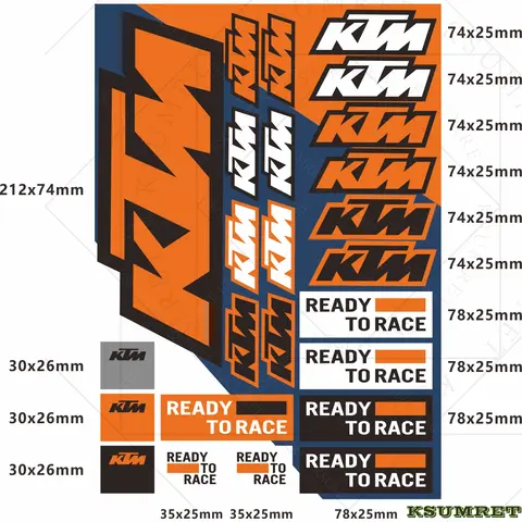 10 best sales केटीएम डिकल्स - №1