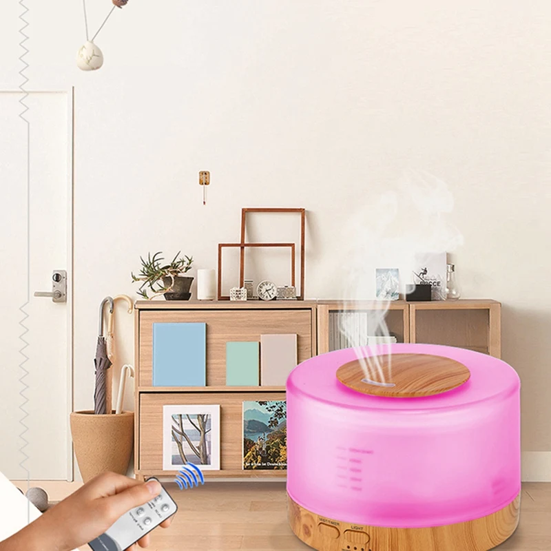 Humidificador de aire ultrasónico con Control remoto, difusor de aceites esenciales, fabricante de niebla fría para el hogar y la Oficina, enchufe europeo