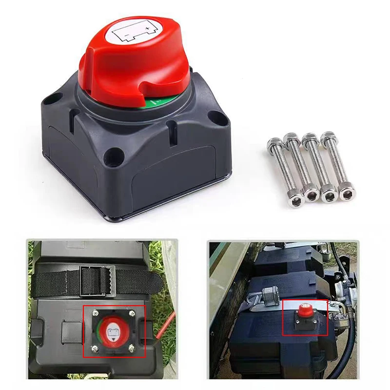 12V 300A Key Battery Selector Isolator Disconnect Rotary Switch Circuit Cutter for Camper Car Auto RV Marine Boat