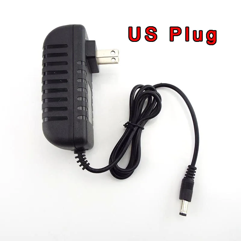 12V 3A Plug 3000MA AC 100V-240V DC Charger Adapter Power Supply Converter Wall Charging Transformer 5.5 For CCTV LED Strip A5