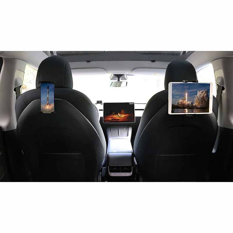 Car Tablet Holder For Tesla Model 3 Model Y Seat Support Tablet Stand Phone Bracket for iPad Rotation Car Interior Accessories