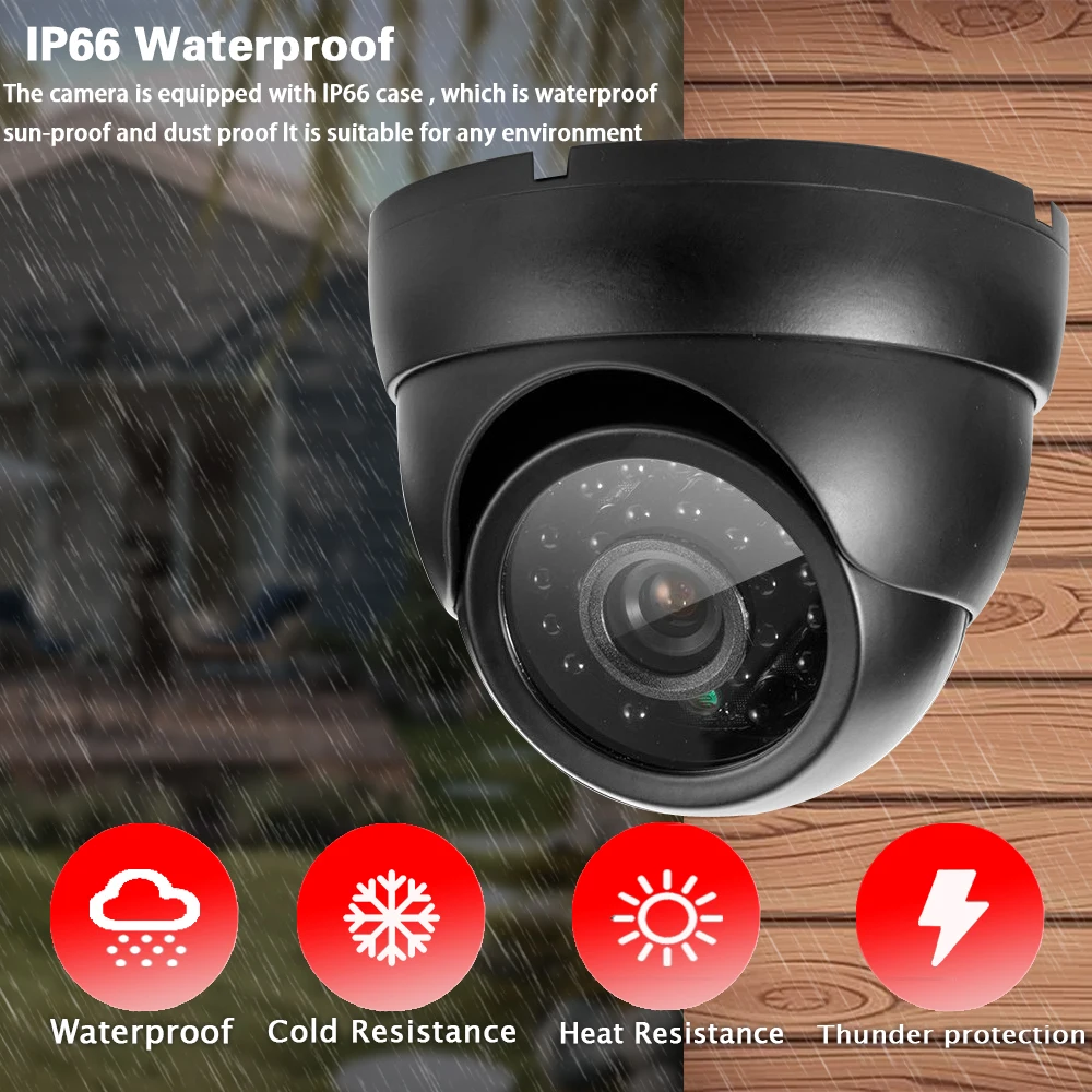 Imagem -03 - Poe Cctv Home Security Câmera Detecção Humana Led Infravermelho Resolução hd com Lente Cctv 24 Array 36 mm 8mp 5mp 8.0mp