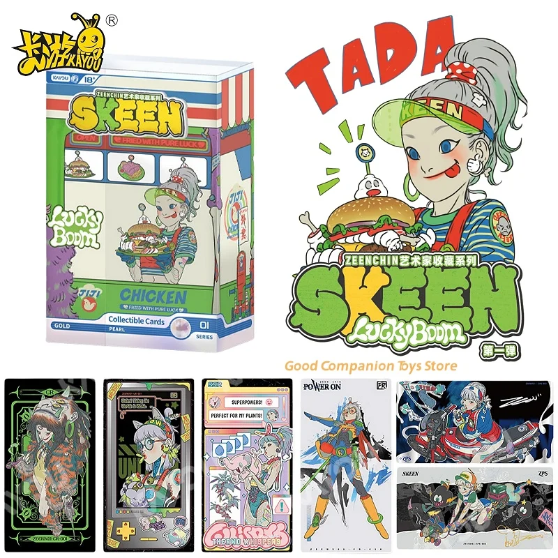 

Genuine KAYOU SKEEN ZEENCHIN Artist Collection Series Luckyboom Vol.1 Illustration Peripheral Signature Collection Card Toy Gift