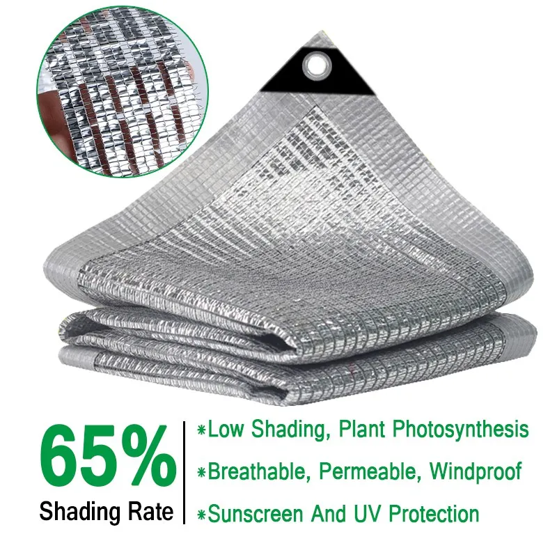 55–99 % Schattenrate, Aluminiumfolie, Sonnenschutznetz, Garten, Sonnenschutz, Segel, Garage, Markise, Pflanze, Sonnenschutz, Sichtschutz, Zaunnetz – Detail 11