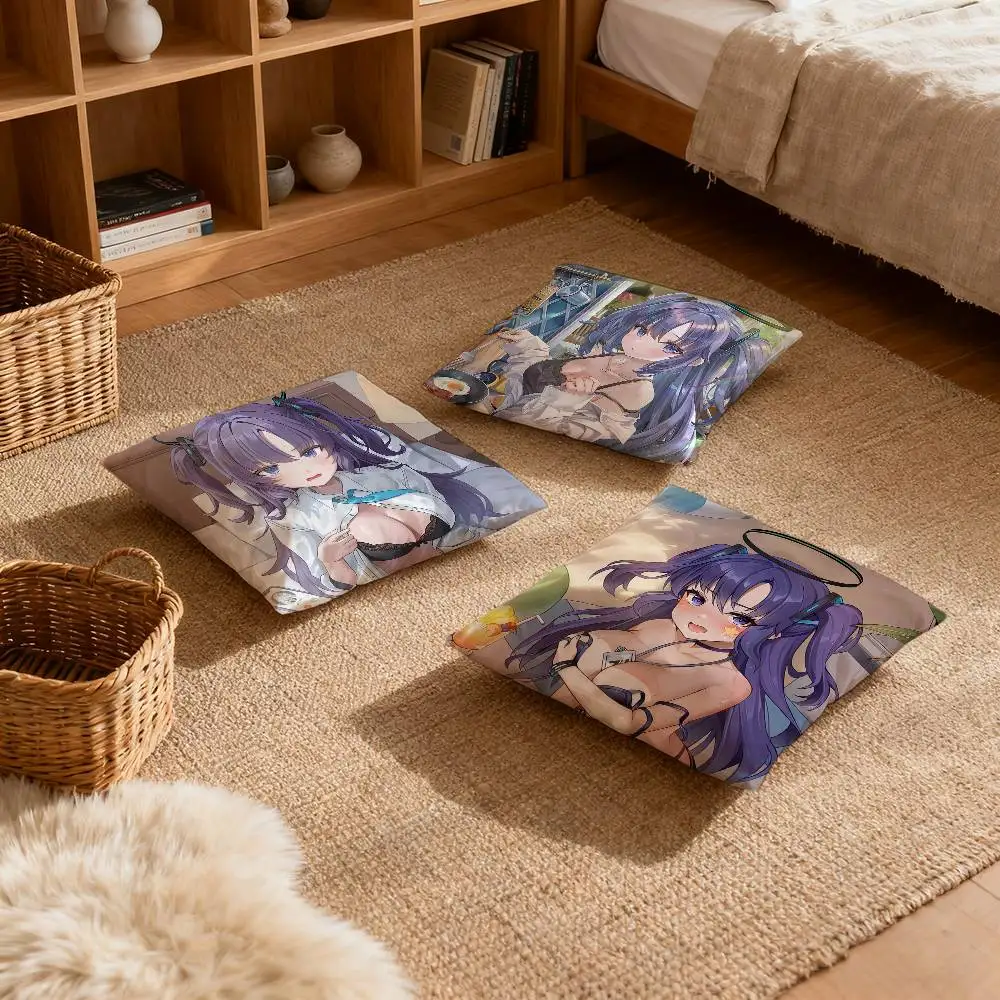 

H-Hayase Yuuka Blue A-Archive Pillow Case Multi sized car cushions, luxurious home sofas, decorative pillowcases