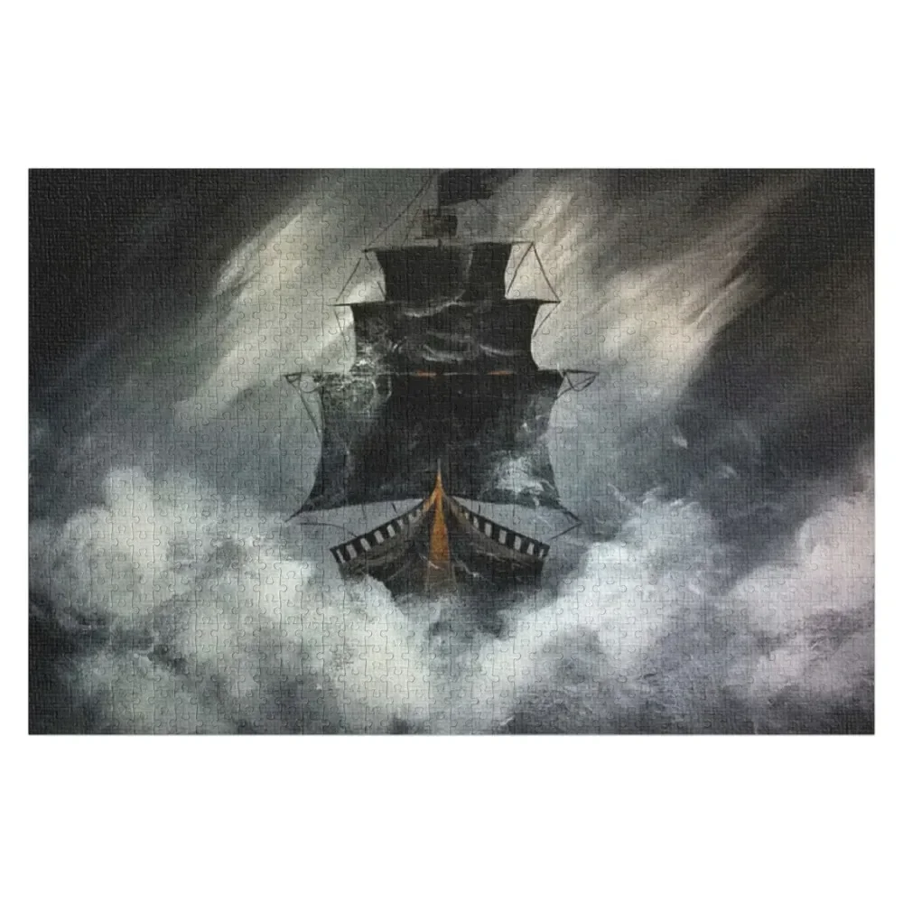 

Pirate Ship Jigsaw Puzzle Wooden Name Customizable Child Gift Puzzle