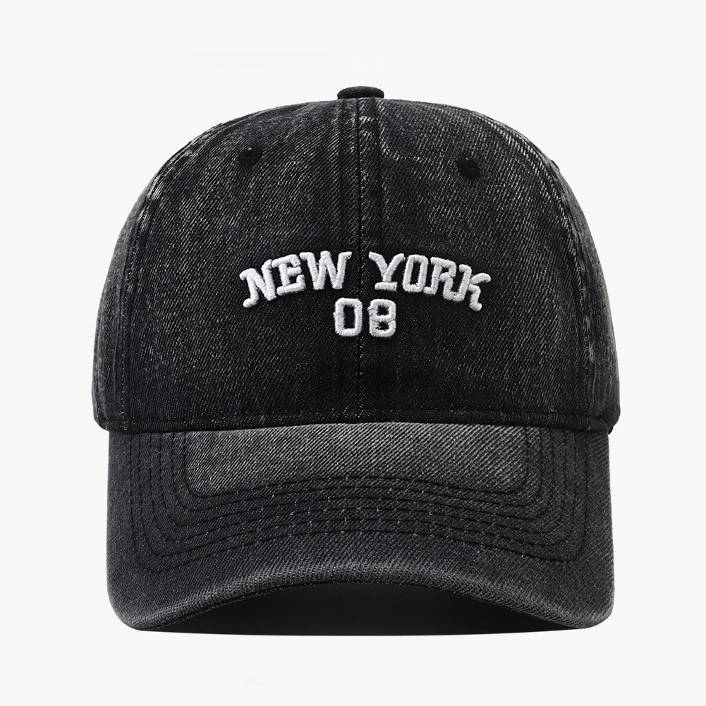 

NEW YORK Embroidery Women's Hat 2025 New High-quality Denim Baseball Cap Men's Korean Version Simple Letter Embroidered Cap