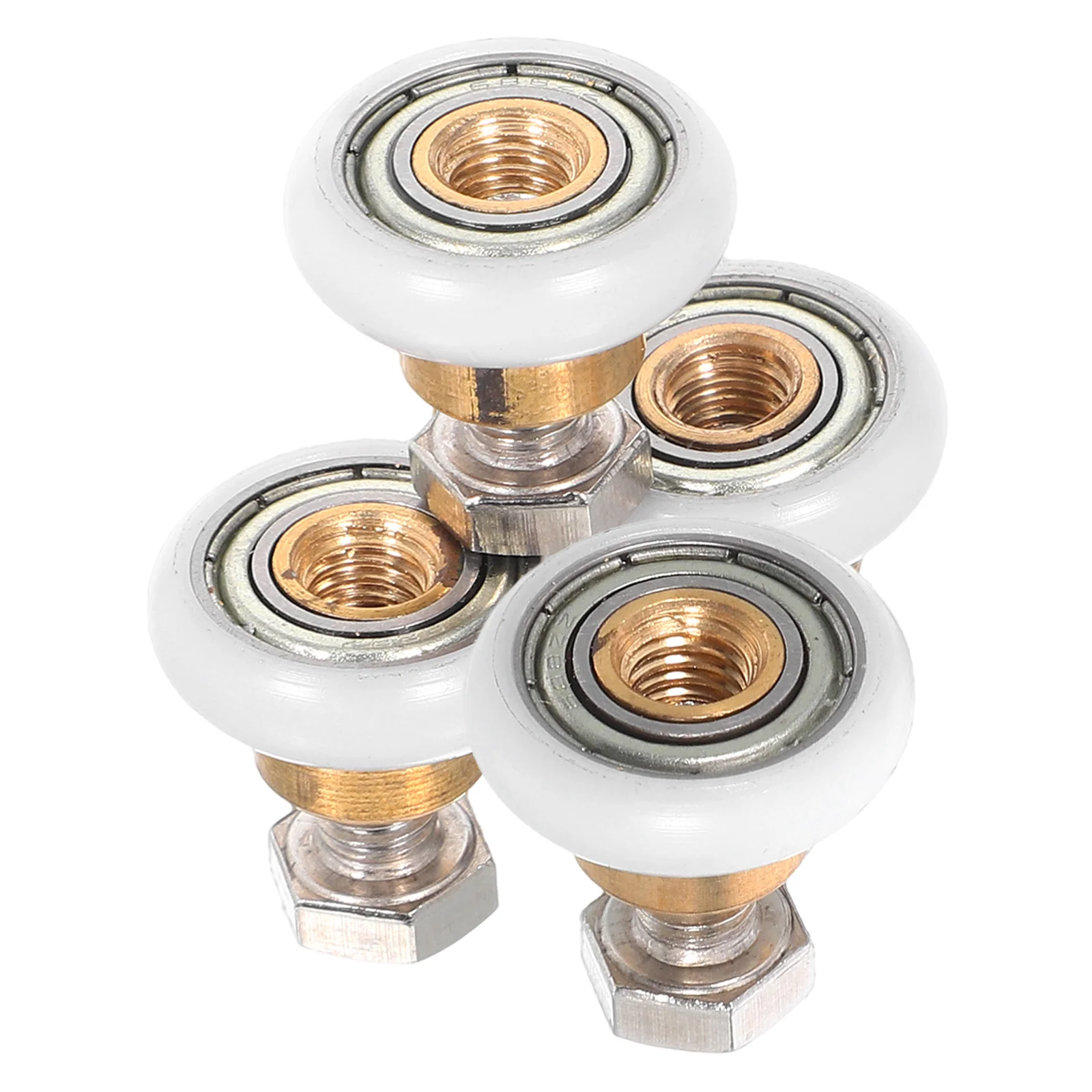 

4 Pcs Bathroom Pulley Shower Door Rollers Wheels Glass Sliding Hardware Hanging Window Replacement