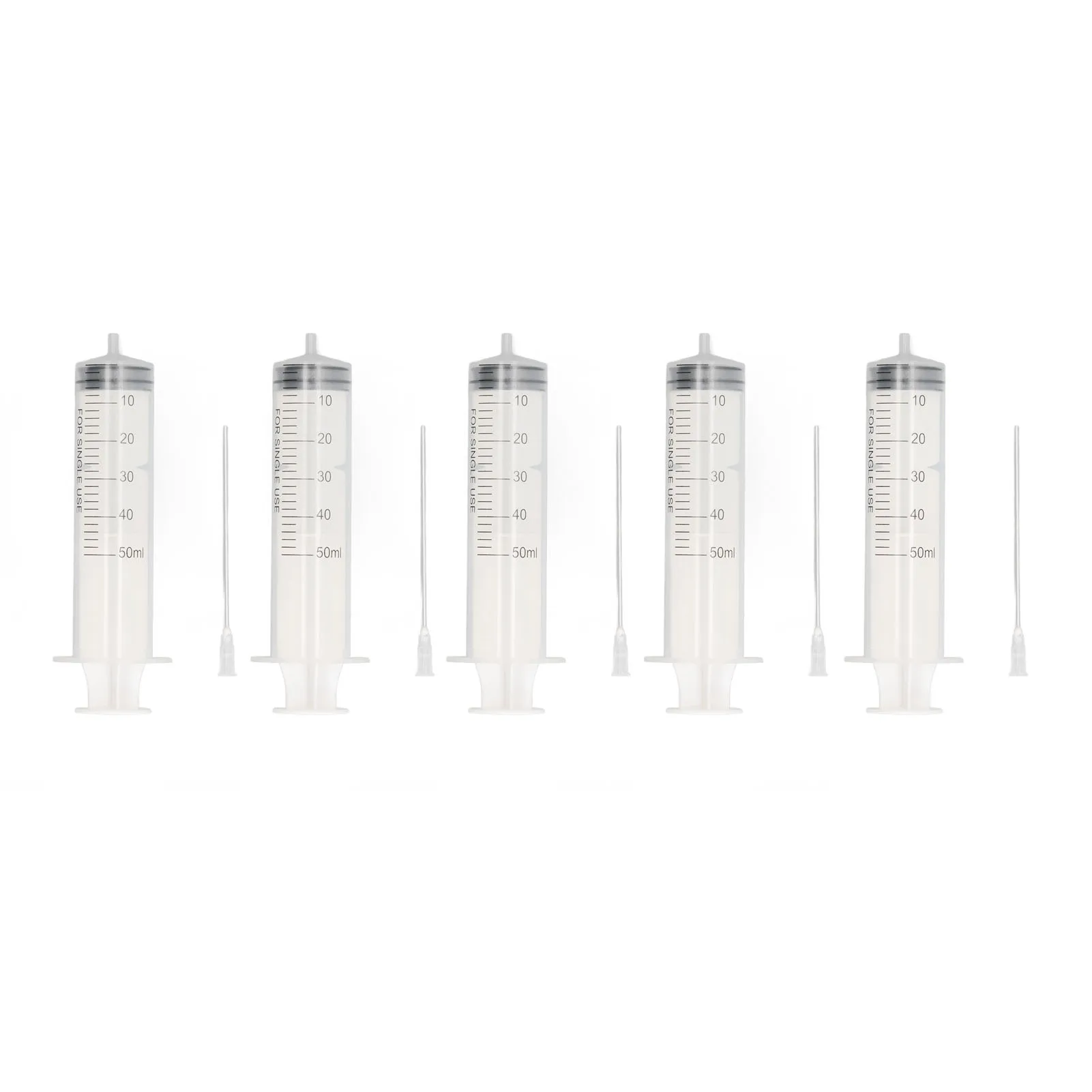 5Pcs Ink Drawing Syringe Ink Syringe Ink Filling Syringe 50ml Injector Drawing Tool with Scale for Printer Cartridge