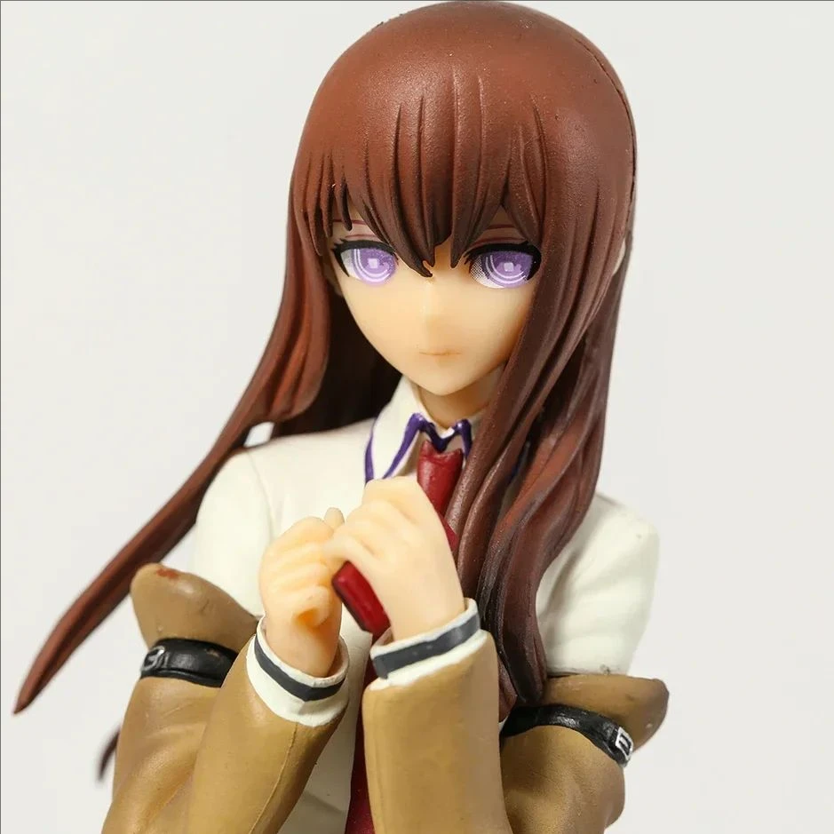 Steins Gate Makise Kurisu figura a escala 1/7 modelo de PVC muñeca de juguete decoración coleccionable regalo de escritorio