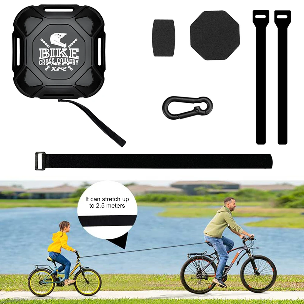 Retractable Mountain Bike Parent-Child Pull Rope Portable Bike Towing Strap Flexible Trailer Rope for Children MTB Bike