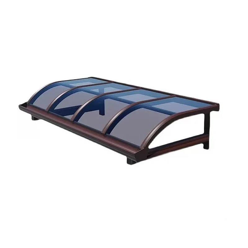 PC Polycarbonate Awning with Aluminum Frame  Custom Patio Canopy for Door Window & Garden UV Resistant 2.5-5m