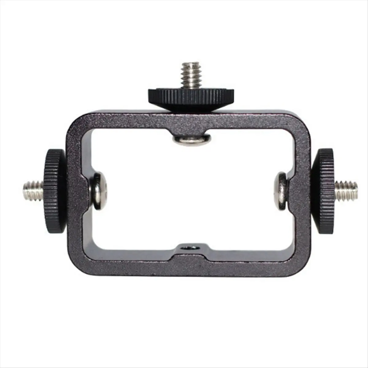 Holder Flash Bracket Adapter Bracket for Live Broadcast Selfie Camera Phones 1/4 Hole Metal Three-Position Machine