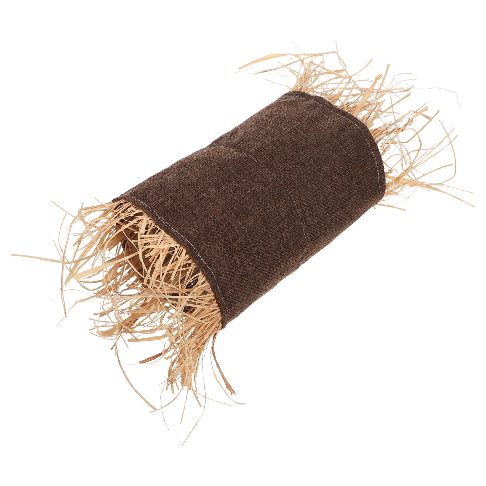 

Rabbit Tunnel Small Pet Tunnel Natural Hay Hideout Tube Activity Fun for Indoor Outdoor Enrichment Exploration