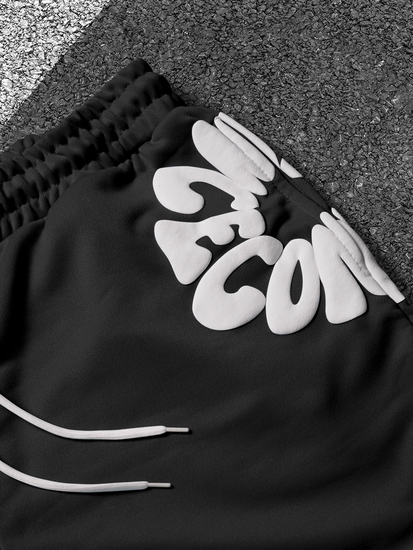 Herren Loose Fit Streetwear Shorts Trendige Marke Y2K Hip Hop Polyester Sportliche Mehrfarbige Schwarz-Weiße S-2XL Vollgrößen Alltagskleidung – Detail 9
