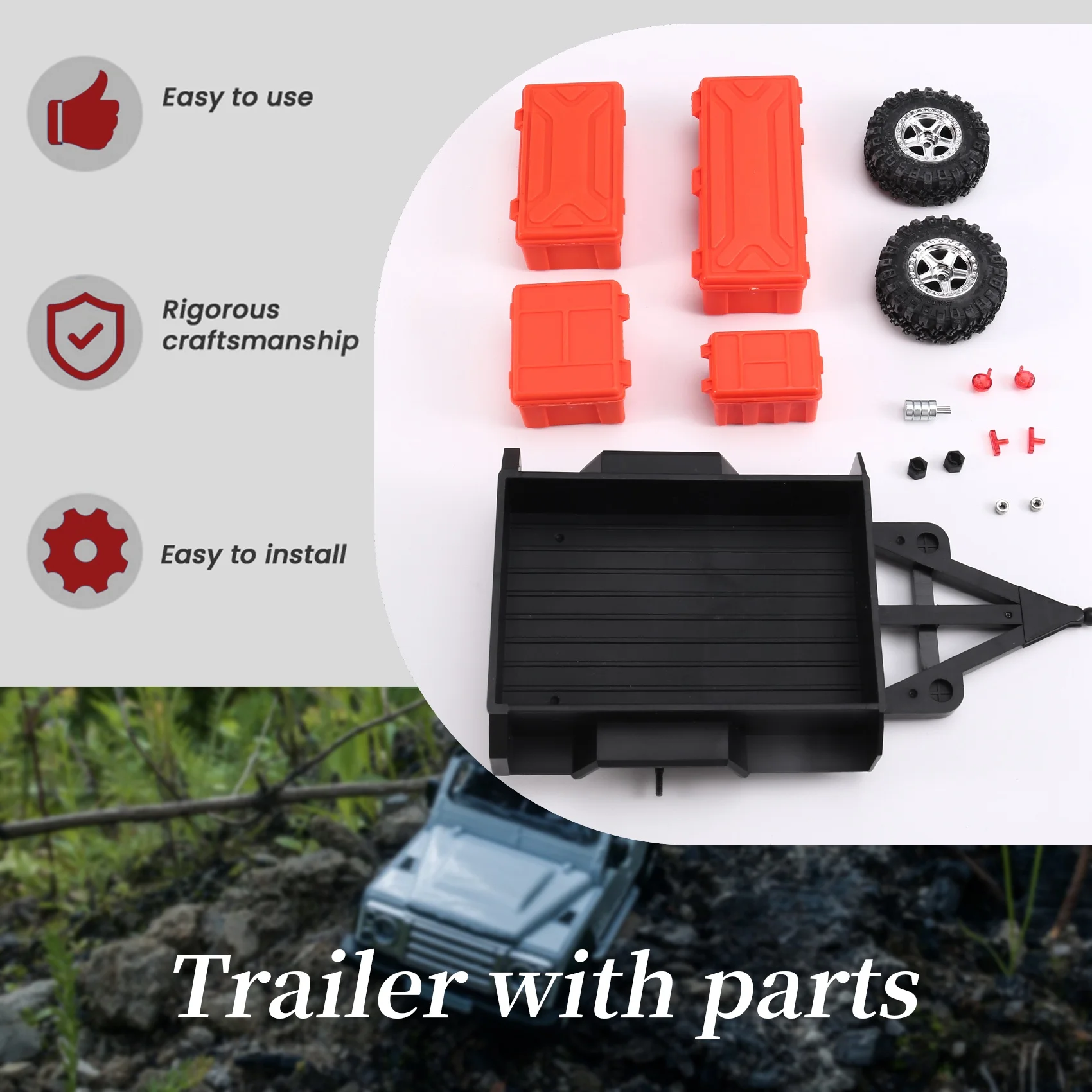 

M15kfor Austar RC Tractor Trailer AX8560 For 1/18 2.4G Full-Scale Climbing Car Simulator RC Car Parts