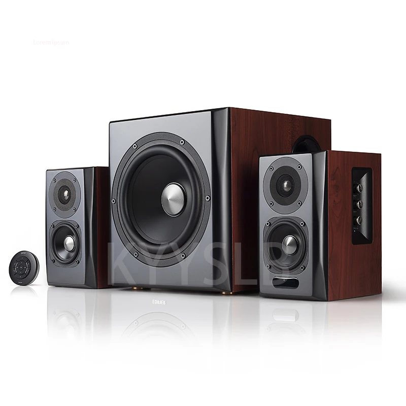 

OEM ODM 150W Wireless Blueteeth Amplifier Overweight Subwoofer Computer Wooden Speaker 2.1 Home Theater System Audio Speaker