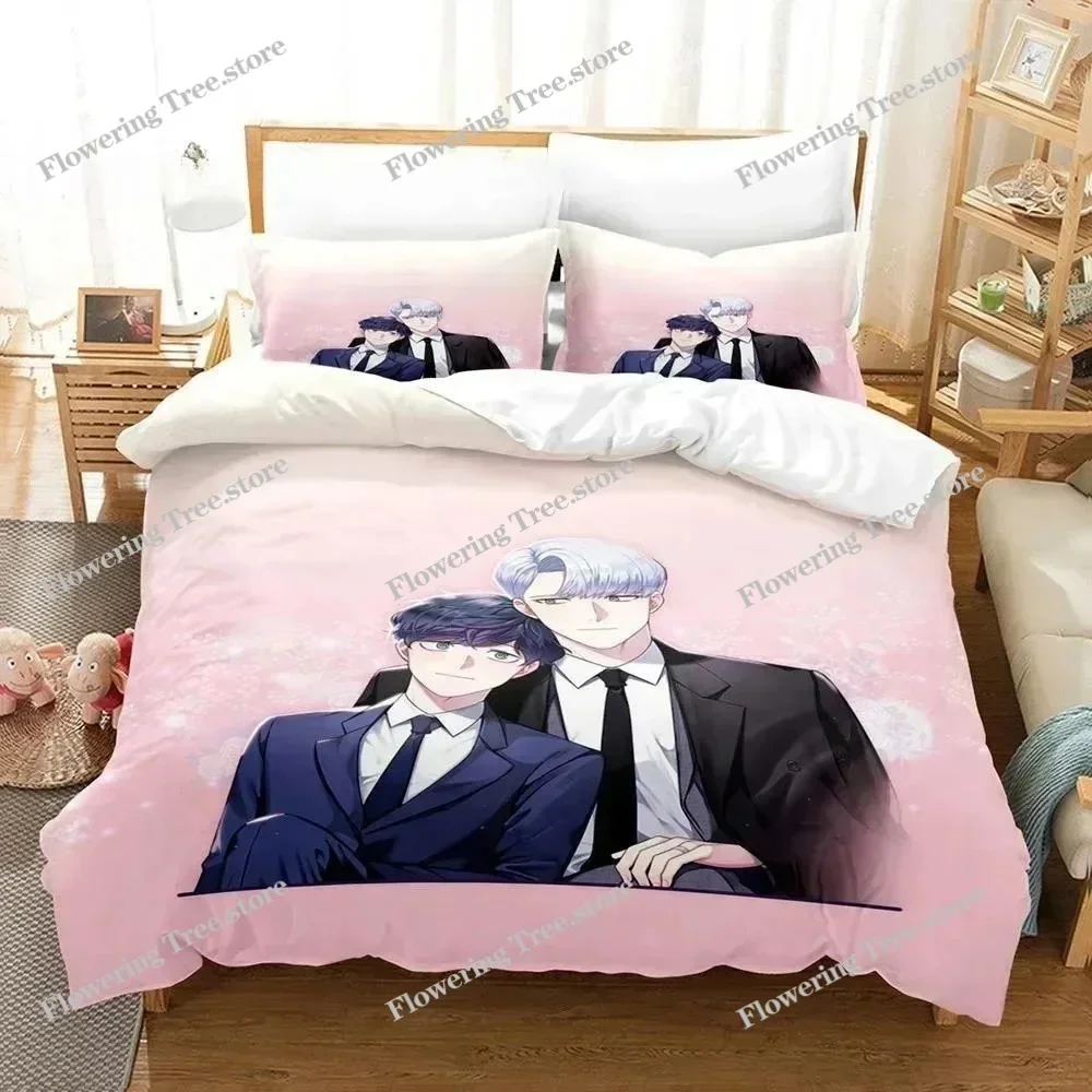 

3d Cartoon Cherry Blossoms After Winter Bedding Set Single Twin Full Queen King Size Bed Set Adult Kid Bedroom Duvet cover Sets0