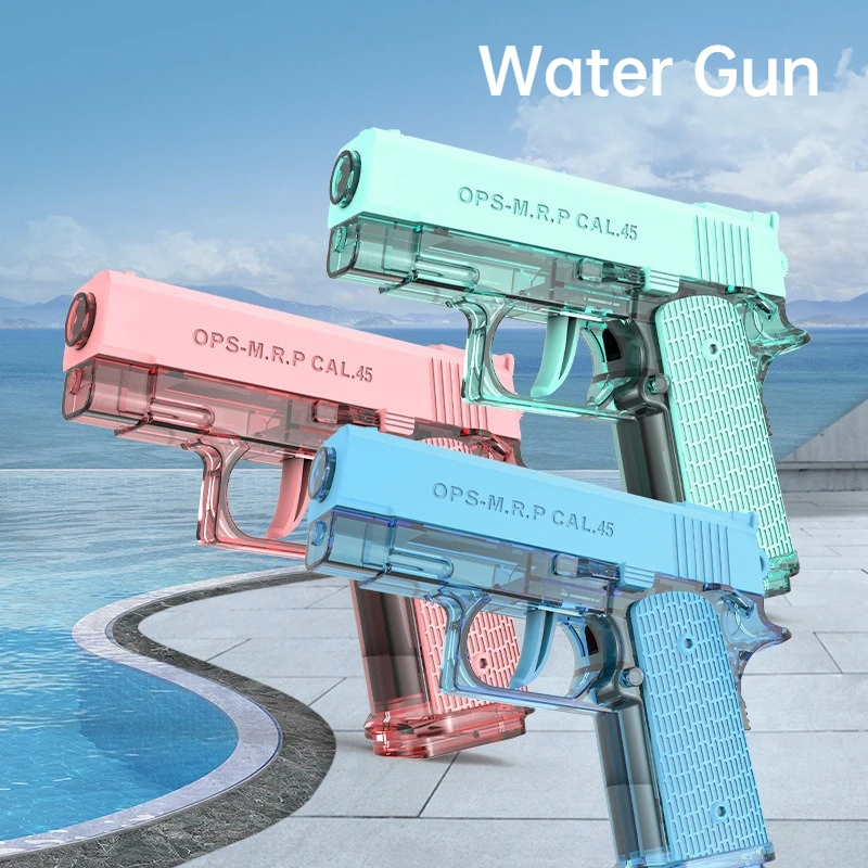 Wasserpistolen Spielzeug Sommer Pool Party Strand Schießspiel Outdoor-Spielzeug Geburtstagsgeschenk Wassersprühgerät Transparente Wasserpistole