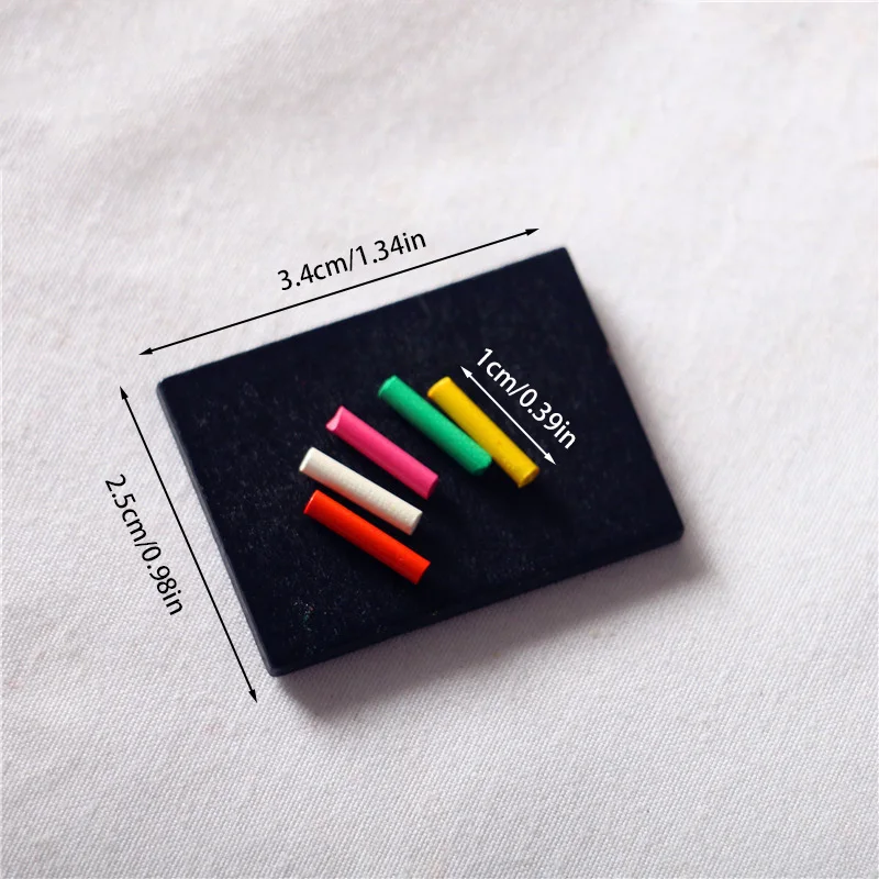 1 Set Small Blackboard Doll house Mini Blackboard Chalk Micro Landscape Decoration Toy Model DIY Children's Ornament Toys Home