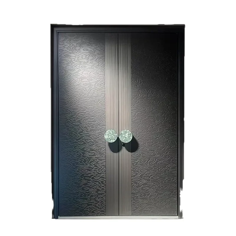Cast Aluminum Entry Door Anti Theft Villa Entrance Exterior Front Gate Home Security Modern Design Factory Direct