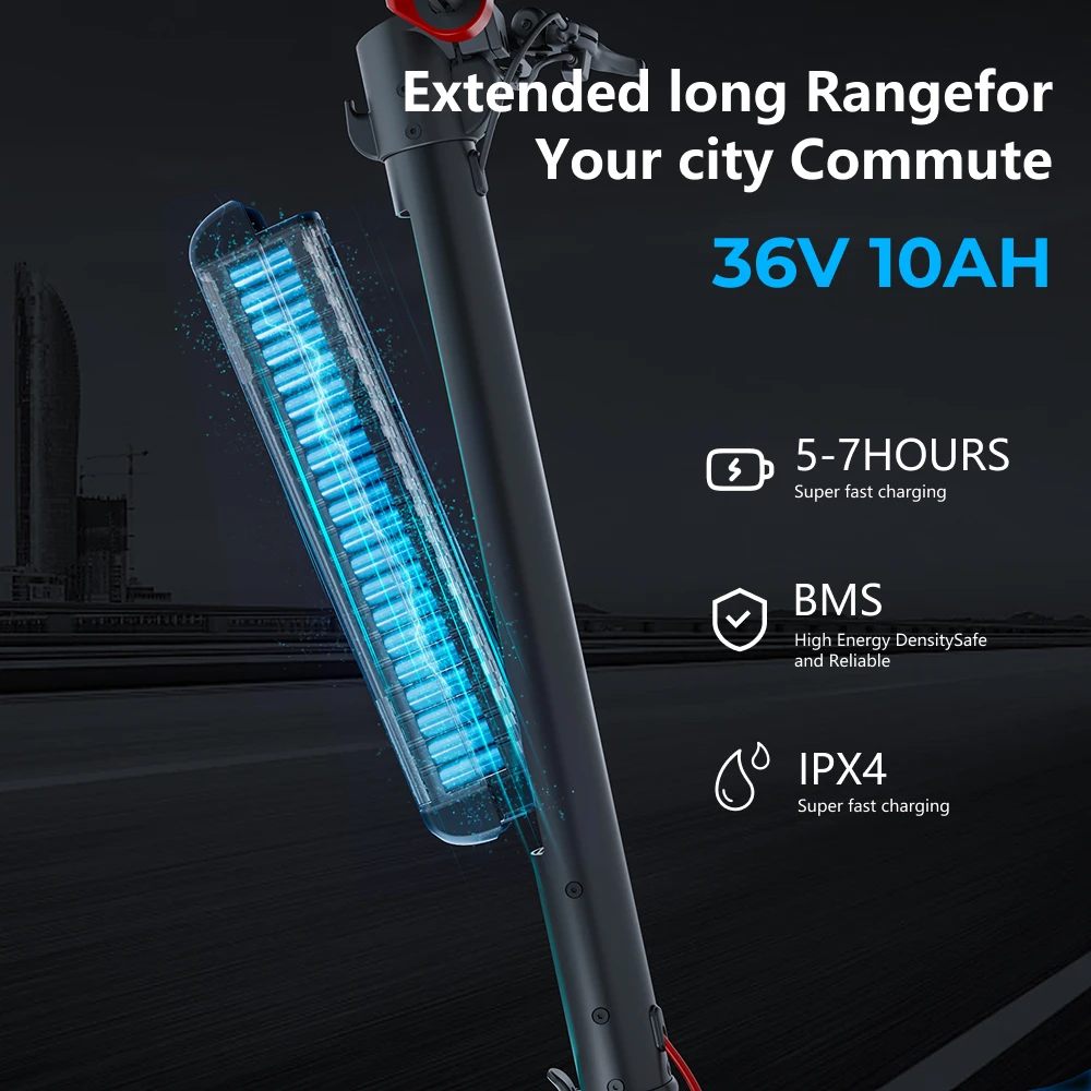 HX X8 e سكوتر 350 واط سكوتر كهربائي سكوتر كهربائي قابل للطي 10 بوصة الكبار ركلة سكوتر 10AH E الدراجات البخارية Escooter