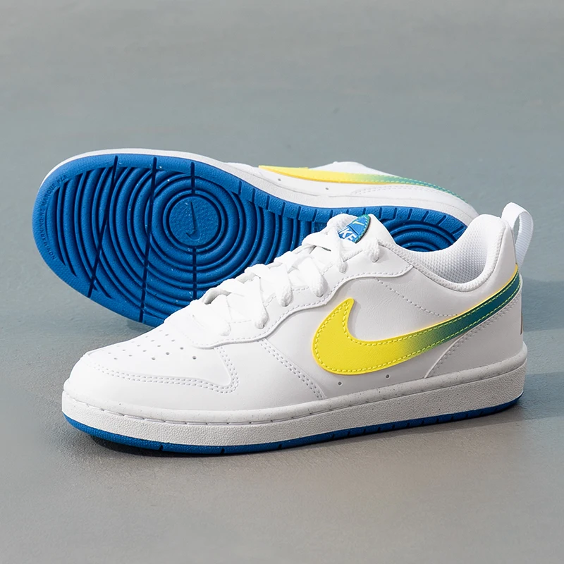 Nike Women's Sports Shoes Court Borough (Gs) Fashionable Lightweight Breathable Youth Casual Shoes Ir3997-100