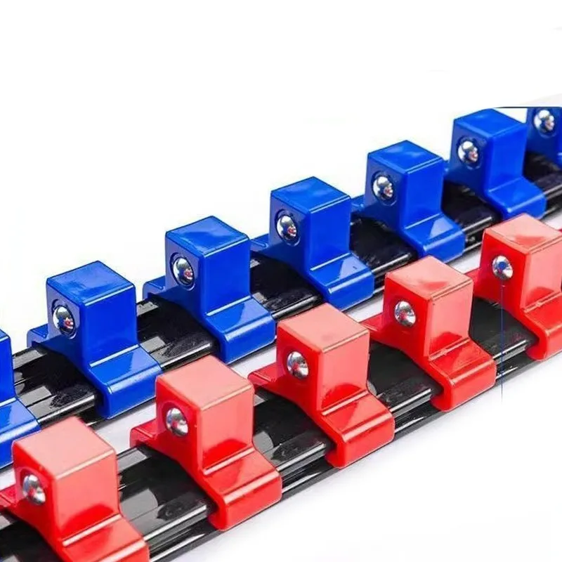 360 °   Organizador de enchufes de plástico ajustable giratorio, enchufes de riel Universal, soporte deslizante, herramienta de manga, soporte de llave de pared para el hogar