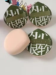 8 Uds. Puffs de algodón de azúcar verdes, reutilizables, con cojín de aire para maquillaje de base de crema BB seca y húmeda