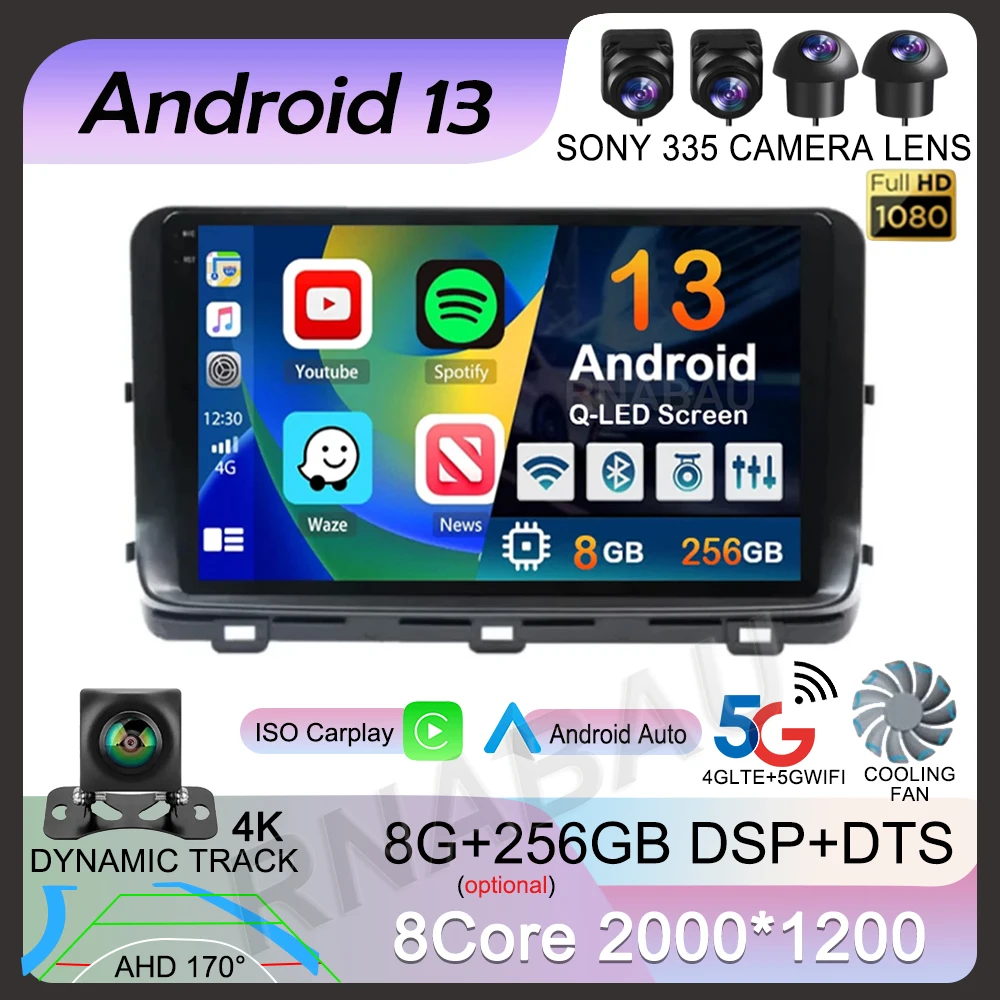 

Android 13 WIFI+4G Carplay Auto Car Radio For Kia Ceed 3 CD 2018-2022 Multimedia Video Player Navigation Stereo DSP GPS No 2din