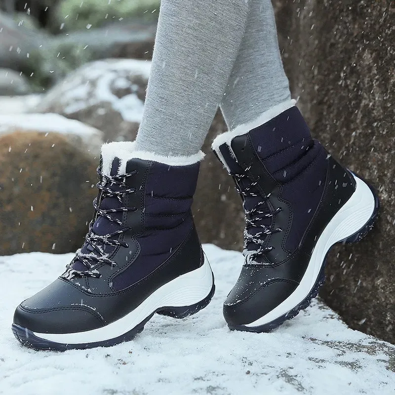 Womens Snow Boots High End Plush Keep Warm Winter Shoes Comfort Non Slip Hiking Boots for Woman Designer Casual Boot Botas Mujer