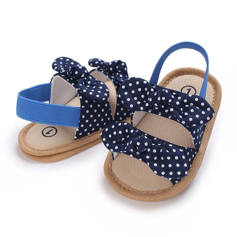 Fashion Cute Bow Open Toe Sandals Suitable For Baby Girls Light Walking Shoes Suitable For Summer Breathable lightweight walking