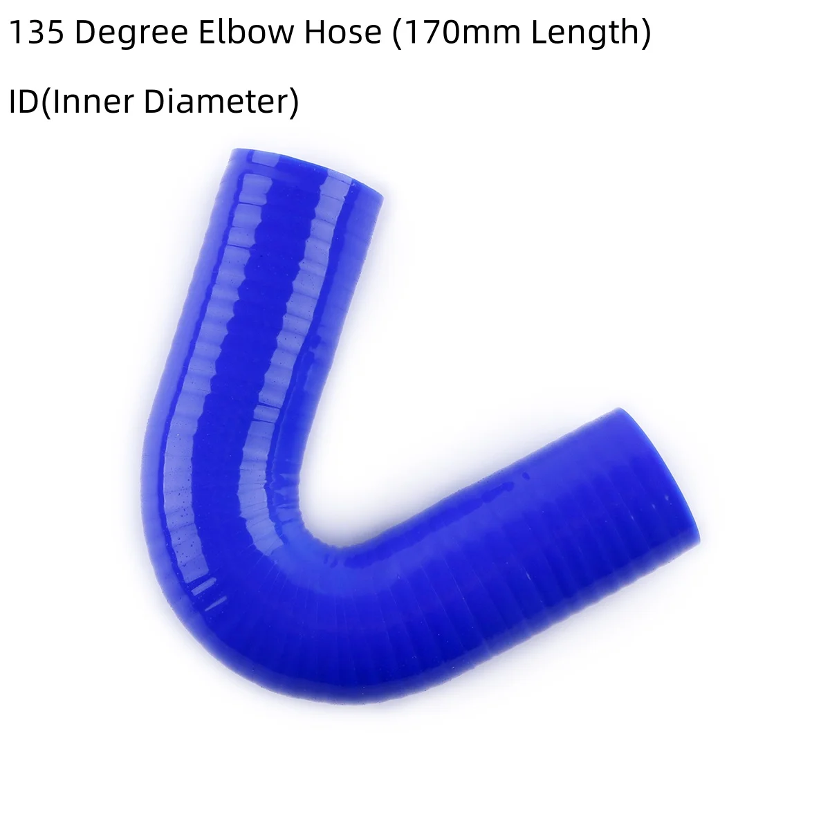 Blue 135 Degree Elbow General ID 76mm 80mm 89mm 102mm 114mm Silicone Coolant Intercooler Turbo Intake Pipe Tube 170mm Length