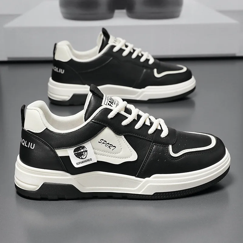 Spring Men's Breathable Sneakers Korean Sle Casual Student Faion All-Match Sports Leisure Oes Round Toe Color