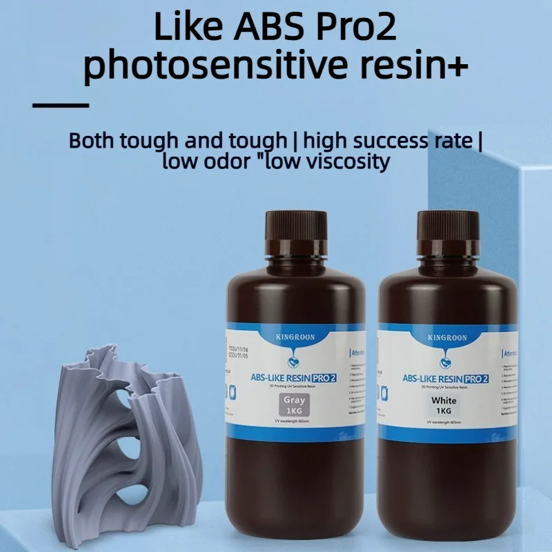 

1 кг фотополимерной смолы ABS-Like Resin Pro2 - низкий запах, высокая точность для 3D-принтеров LCD, низкий уровень усадки, для 3D-печати
