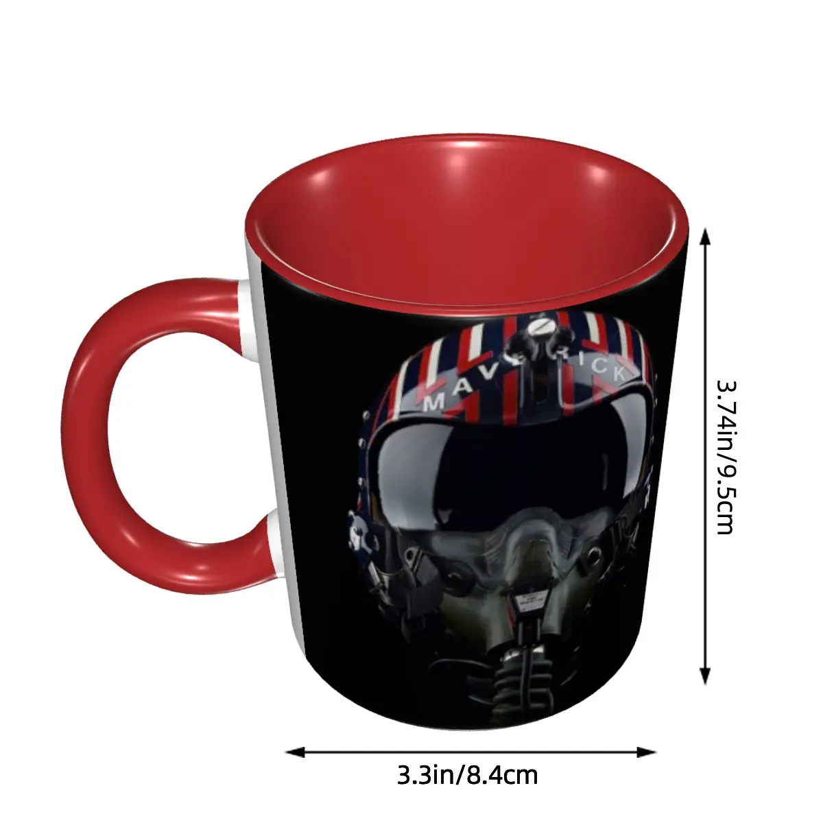 Steampunk Pilot Air Fighter Helmet Mug Funny Ceramic Coffee Cups Tea Mugs Milk Cup Drinkware Gift for Friends DIY Custom