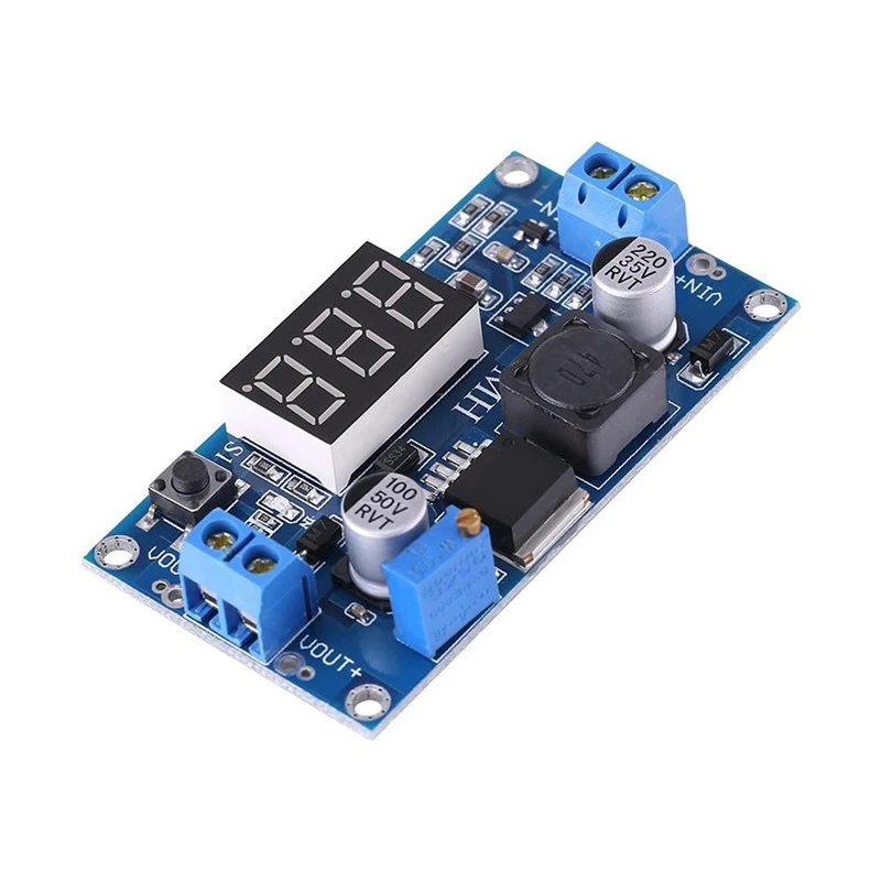 XL6009 adjustable boost module far exceeds LM2577 4.5-32 boost 5-35 with digital voltmeter display