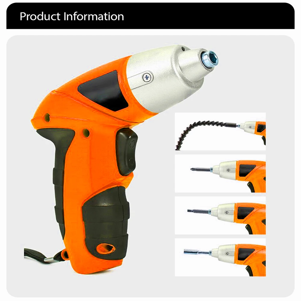 JANGKLIFE Precise Operation Power Electric Screwdriver Industrial Grade Durability  Min Electric Drill Home Office DIY Tools