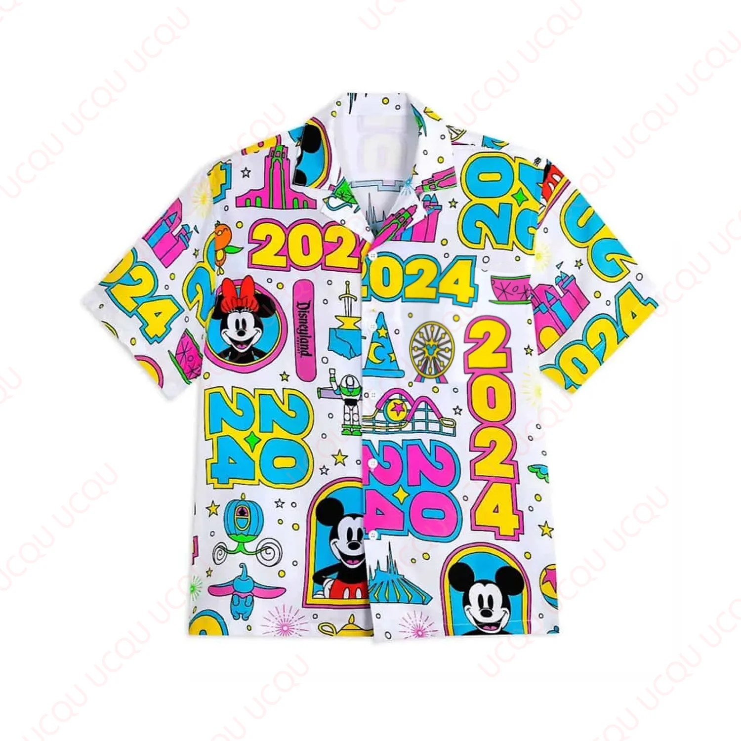 

2024 Disney New Mickey And Minnie Mouse Shirt For Kids Adults Gift for Fans Fashion Cartoon Shirt Vacation Leisure Tops
