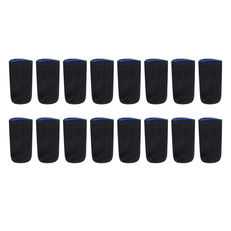 18-Pin Carbon Fiber Finger Sleeves For PUBG Mobile Games Press Screen Finger Sleeves(16 Pcs)