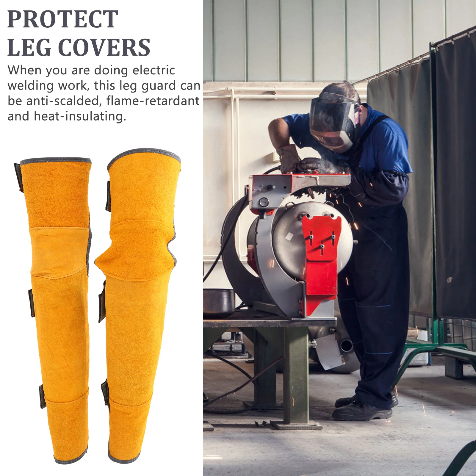 Knee Pads Leg Protective Cover Welding Spat Brace Anti-scald Foot Protector