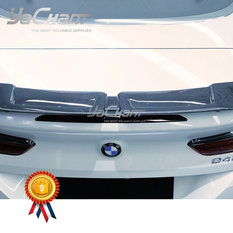 Car-Styling CF Carbon Fiber Rear Wing Fit For 2018-2022 BMW  8 SERIES G14 Convertible  F91 M8 iMP Performance rear spoiler