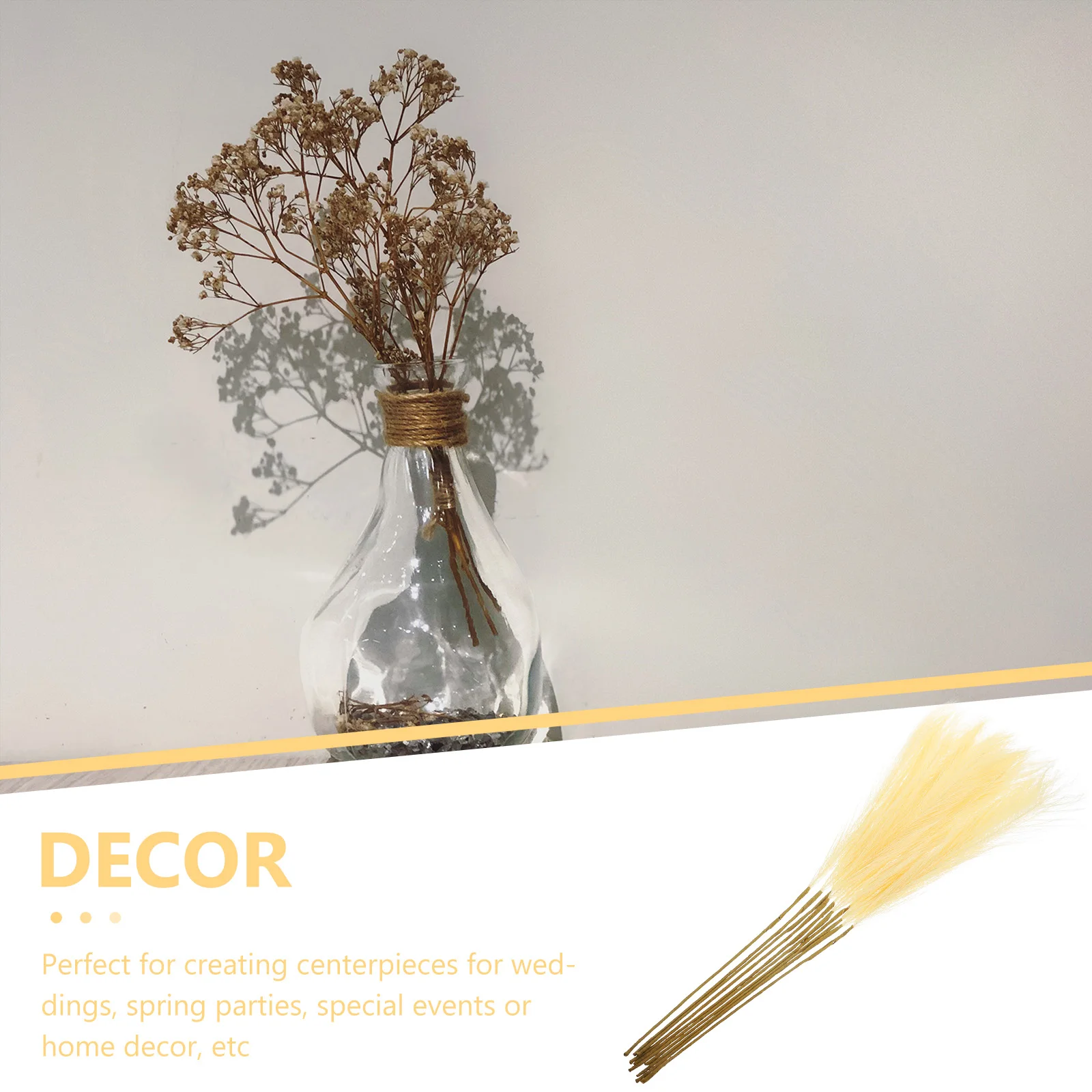 

Artificial Decoration Home Wedding Party Vase Filler Diy Arrangement Fake Plants Stem Bundle