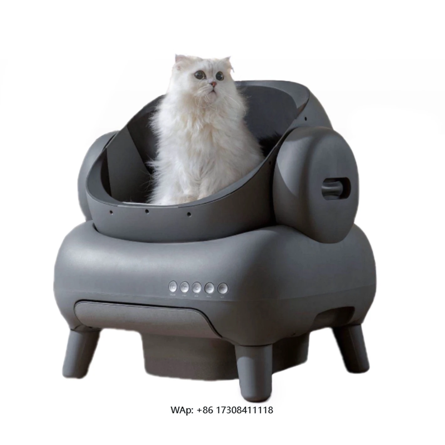 

Open automatic super large smart cat toilet with electric cleaning and splash-proof function pet