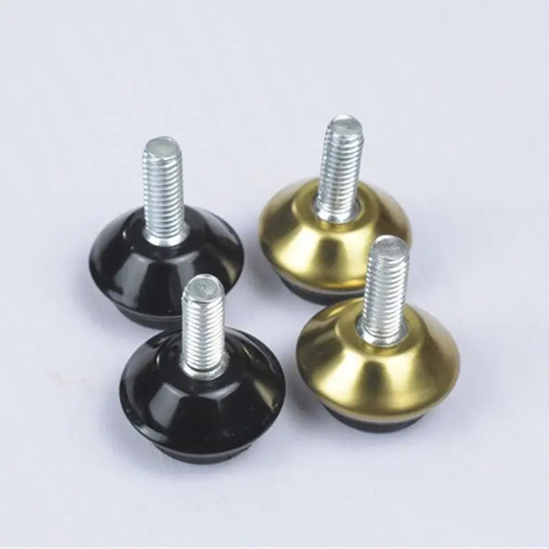 4Pcs Adjustable Metal Furniture Levelers Feet Leg M6*15*23MM Thread Screws For Cabinet Table Chair Machine Base