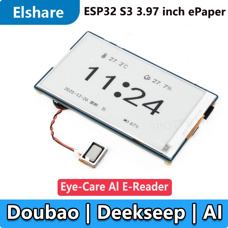 ESP32-S3 Deepseek AI For Xiaozhi 3.97-inch e-Paper Ink Screen 3.97inch Display AIoT Development Board