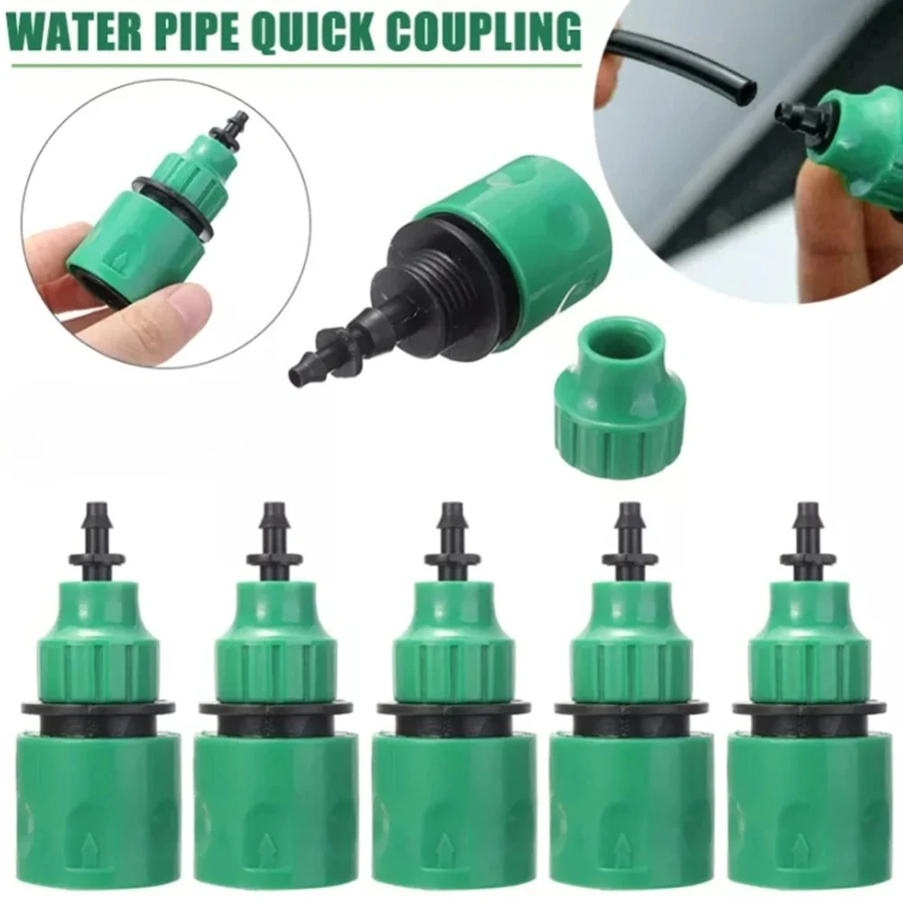 10 Pcs 4/7mm-8/11mm Plastic Garden Water Hose Quick Connector Irrigation Adapter Connector Drip Irrigation Tools
